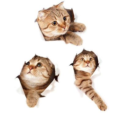 Cute DIY Cat Adhesive Family Wall Stickers
