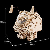 Submarine DIY Wooden Clockwork Music Box