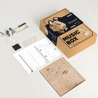 Seymour DIY Wooden Clockwork Music Box