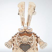 Bunny DIY Wooden Clockwork Music Box