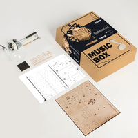 Submarine DIY Wooden Clockwork Music Box