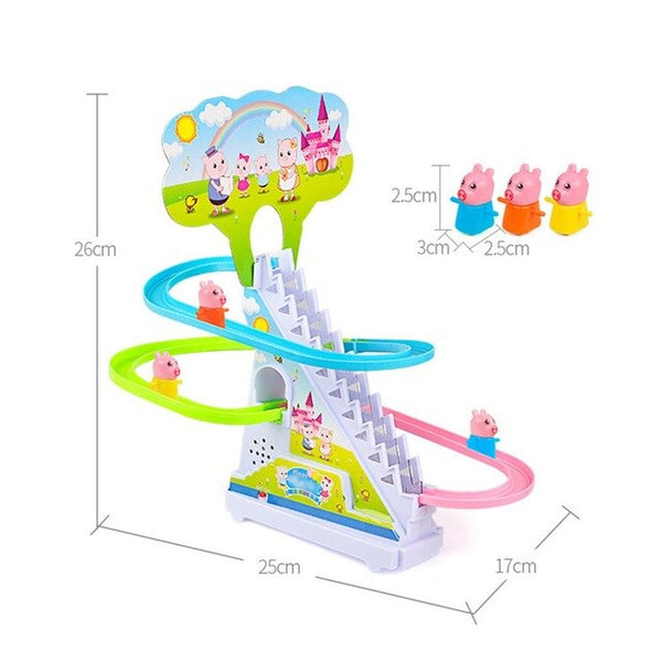 Pig Crawling Stairs Music Toy