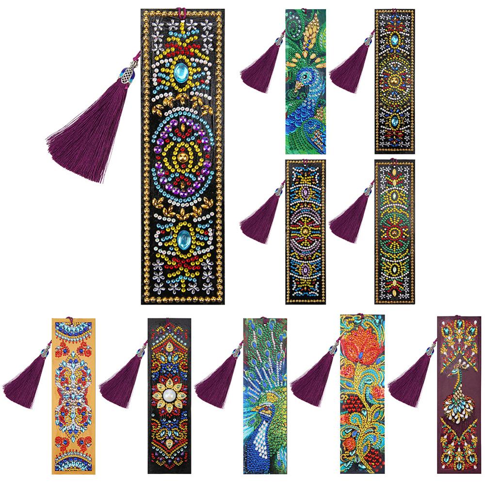 DIY Diamond Painting Leather Bookmark