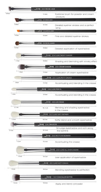 Black/Silver Professional Make up Brushes Set
