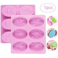 Oval Silicone Soap Mold