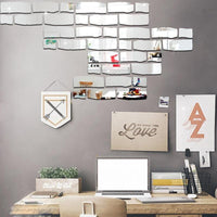 3d Wall Mirrored Stickers