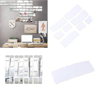 3d Wall Mirrored Stickers