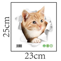 Cute DIY Cat Adhesive Family Wall Stickers