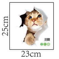 Cute DIY Cat Adhesive Family Wall Stickers