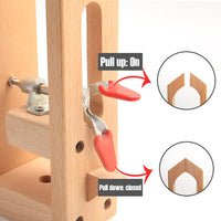 Wood Leather Retaining Clip