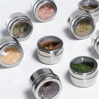 Magnetic Stainless Steel Seasoning Jar