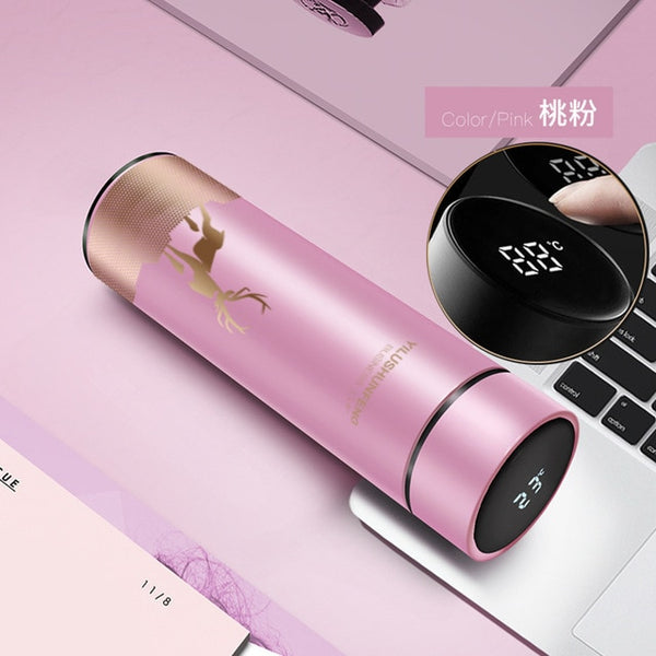 LED Temperature Display Water Bottle Touch Screen