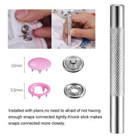 100PCs/Sets 10 Colors Metal Sewing Buttons