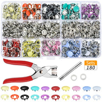 100PCs/Sets 10 Colors Metal Sewing Buttons