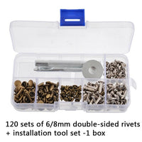 100PCs/Sets 10 Colors Metal Sewing Buttons
