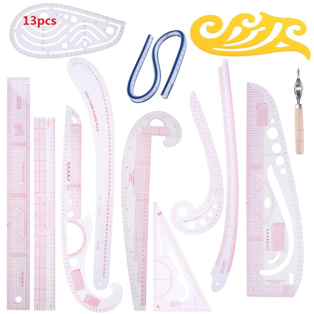 French Curve Sewing Set