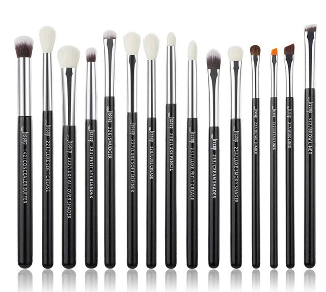 Black/Silver Professional Make up Brushes Set