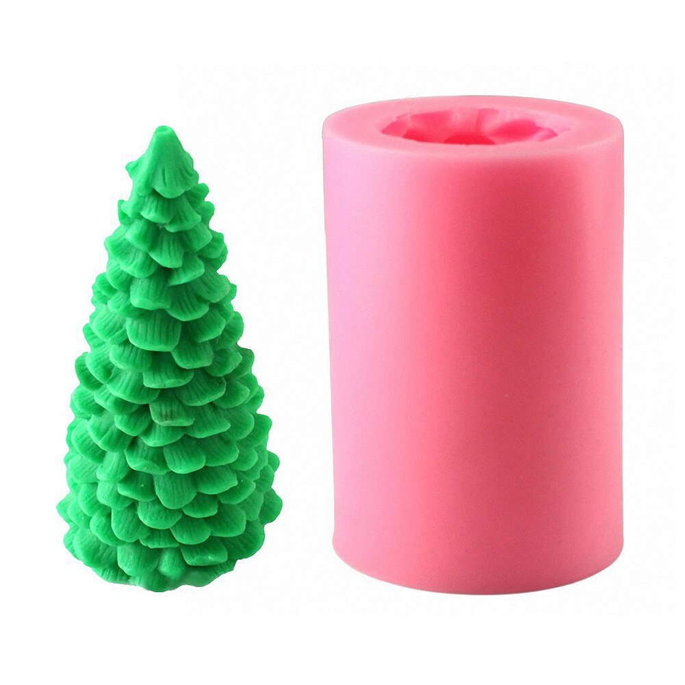 3D Christmas Tree Candle Mold