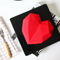 Diamond Heart-Shaped Silicone Candle Molds