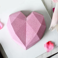Diamond Heart-Shaped Silicone Candle Molds