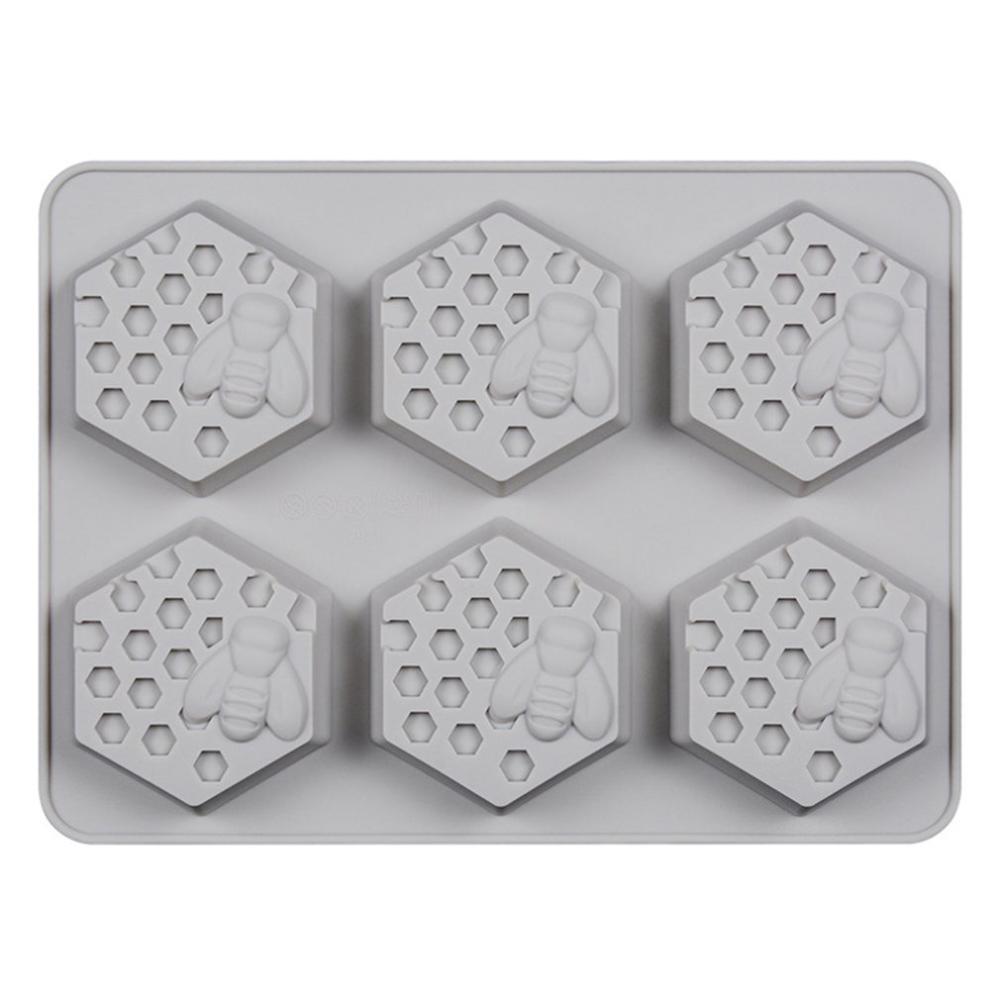 6 Holes Soft Silicone Soap Mold