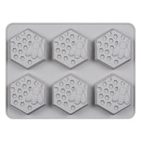 6 Holes Soft Silicone Soap Mold
