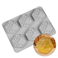 6 Holes Soft Silicone Soap Mold