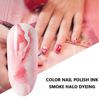 Ink Smoke Nail Art
