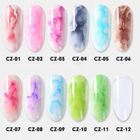 Ink Smoke Nail Art