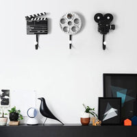 Vintage Movie Wall-Mounted Hooks Set