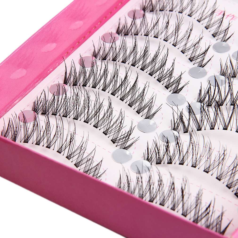 10pair/Set Natural Fashion Extension False Eyelashes Makeup lashes Handmade Women  Soft Long Eye Lash Cosmetic Tools
