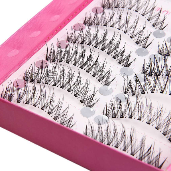 10pair/Set Natural Fashion Extension False Eyelashes Makeup lashes Handmade Women  Soft Long Eye Lash Cosmetic Tools