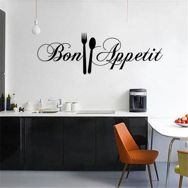 Diy Knife Fork Kitchen Wall Stickers