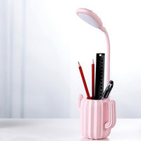Cactus pen holder desk lamp