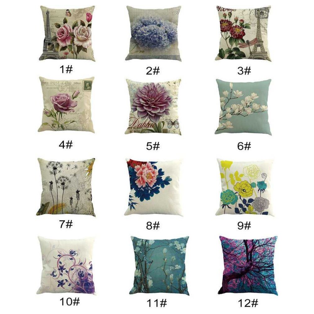 Pillow Case Floral Patterns Home 45*45cm