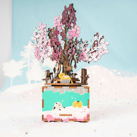 DIY Wooden Music Box Assembly Model Kits