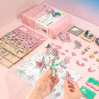 DIY Wooden Music Box Assembly Model Kits