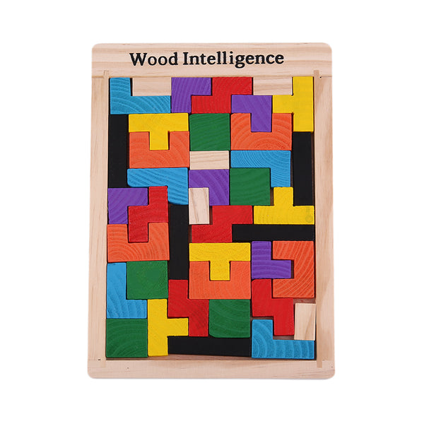 Wooden Tetris Puzzle