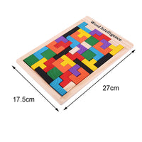 Wooden Tetris Puzzle