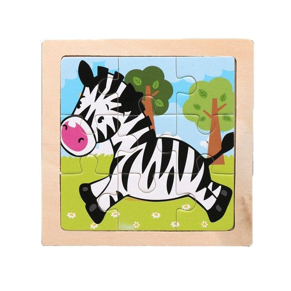 Zebra Small 9 Pieces Puzzle